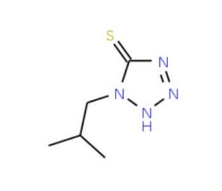 1-isobutyl-1H-tetrazole-5-thiol - chemical structure image