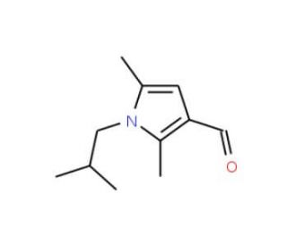 1-Isobutyl-2,5-dimethyl-1H-pyrrole-3-carbaldehyde - chemical structure image