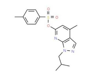 1-isobutyl-4-methyl-1H-pyrazolo[3,4-b]pyridin-6-yl 4-methylbenzenesulfonate - chemical structure image