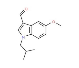 1-Isobutyl-5-methoxy-1H-indole-3-carbaldehyde - chemical structure image