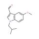 1-Isobutyl-5-methoxy-1H-indole-3-carbaldehyde - chemical structure image
