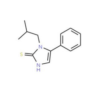 1-isobutyl-5-phenyl-1H-imidazole-2-thiol - chemical structure image