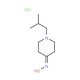 1-isobutylpiperidin-4-one oxime hydrochloride - chemical structure image