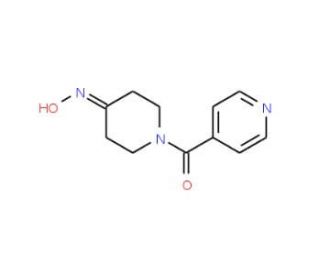 1-isonicotinoylpiperidin-4-one oxime - chemical structure image