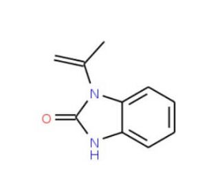 1-Isopropenyl-1,3-dihydro-2H-1,3-benzimidazol-2-one (CAS 72798-66-4) - chemical structure image