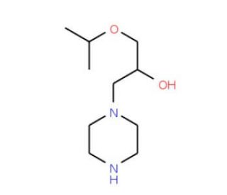 1-Isopropoxy-3-piperazin-1-yl-propan-2-ol - chemical structure image