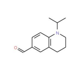 1-Isopropyl-1,2,3,4-tetrahydro-quinoline-6-carbaldehyde (CAS 179406-88-3) - chemical structure image