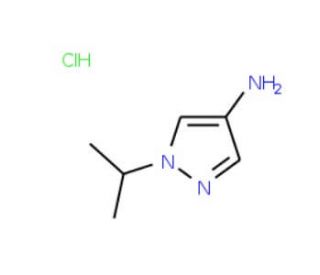 1-Isopropyl-1H-pyrazol-4-ylamine hydrochloride - chemical structure image