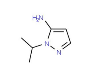 1-isopropyl-1H-pyrazol-5-amine (CAS 3524-16-1) - chemical structure image