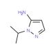 1-isopropyl-1H-pyrazol-5-amine (CAS 3524-16-1) - chemical structure image