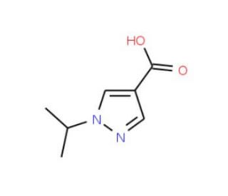 1-Isopropyl-1H-pyrazole-4-carboxylic acid (CAS 436096-96-7) - chemical structure image