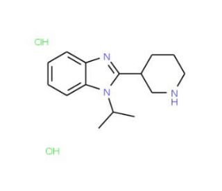 1-Isopropyl-2-piperidin-3-yl-1H-benzoimidazoledihydrochloride - chemical structure image