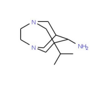 1-Isopropyl-3,6-diaza-tricyclo[4.3.1.1*3,8*]undec-9-ylamine - chemical structure image