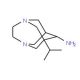 1-Isopropyl-3,6-diaza-tricyclo[4.3.1.1*3,8*]undec-9-ylamine - chemical structure image