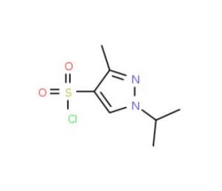 1-Isopropyl-3-methyl-1H-pyrazole-4-sulfonyl chloride (CAS 1006453-71-9) - chemical structure image