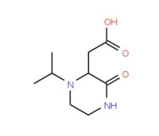 (1-Isopropyl-3-oxo-piperazin-2-yl)-acetic acid (CAS 1024618-84-5) - chemical structure image