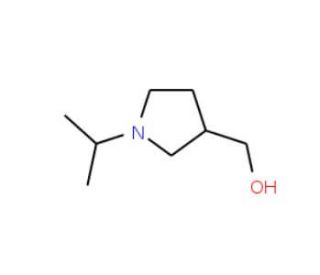 (1-Isopropyl-3-pyrrolidinyl)methanol (CAS 2148-53-0) - chemical structure image
