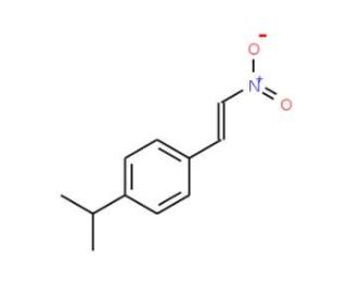1-isopropyl-4-(2-nitrovinyl)benzene (CAS 42139-37-7) - chemical structure image