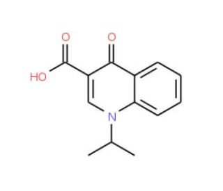 1-Isopropyl-4-oxo-1,4-dihydro-3-quinolinecarboxylic acid (CAS 53977-47-2) - chemical structure image