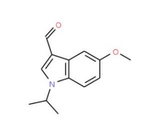 1-Isopropyl-5-methoxy-1H-indole-3-carbaldehyde - chemical structure image