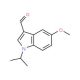 1-Isopropyl-5-methoxy-1H-indole-3-carbaldehyde - chemical structure image