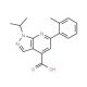 1-isopropyl-6-(2-methylphenyl)-1H-pyrazolo[3,4-b]pyridine-4-carboxylic acid - chemical structure image