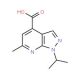 1-Isopropyl-6-methyl-1H-pyrazolo[3,4-b]pyridine-4-carboxylic acid (CAS 883544-72-7) - chemical structure image