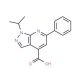 1-isopropyl-6-phenyl-1H-pyrazolo[3,4-b]pyridine-4-carboxylic acid - chemical structure image