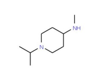 (1-Isopropyl-piperidin-4-yl)-methyl-amine - chemical structure image