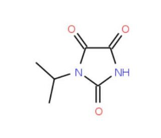 1-isopropylimidazolidine-2,4,5-trione (CAS 40408-39-7) - chemical structure image