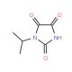1-isopropylimidazolidine-2,4,5-trione (CAS 40408-39-7) - chemical structure image