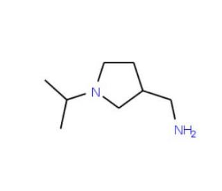 (1-Isopropylpyrrolidin-3-yl)methylamine (CAS 90203-08-0) - chemical structure image