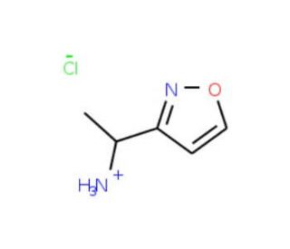1-Isoxazol-3-yl-ethyl-ammonium chloride - chemical structure image