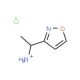 1-Isoxazol-3-yl-ethyl-ammonium chloride - chemical structure image