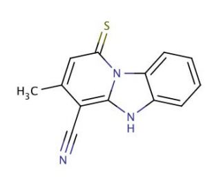 1-Mercapto-3-methyl-benzo[4,5]imidazo[1,2-a]pyridine-4-carbonitrile - chemical structure image
