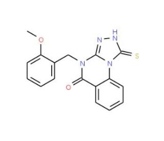 1-Mercapto-4-(2-methoxy-benzyl)-4H-[1,2,4]triazolo[4,3-a]quinazolin-5-one - chemical structure image