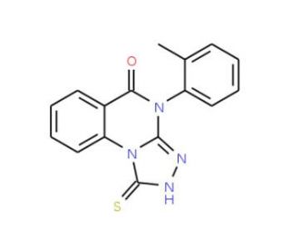1-mercapto-4-(2-methylphenyl)[1,2,4]triazolo[4,3-a]quinazolin-5(4H)-one - chemical structure image