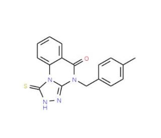 1-Mercapto-4-(4-methyl-benzyl)-4H-[1,2,4]triazolo[4,3-a]quinazolin-5-one - chemical structure image