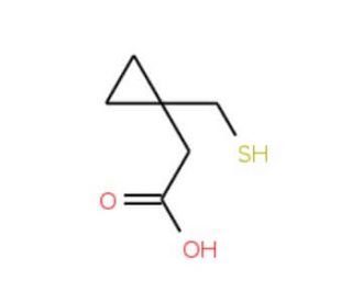 1-(Mercaptomethyl)cyclopropaneacetic Acid (CAS 162515-68-6) - chemical structure image