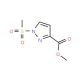1-Methanesulfonyl-1H-pyrazole-3-carboxylic acid methyl ester - chemical structure image