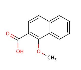 1-Methoxy-2-naphthoic acid (CAS 883-21-6) - chemical structure image
