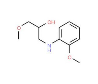 1-Methoxy-3-(2-methoxy-phenylamino)-propan-2-ol - chemical structure image