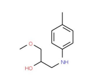 1-Methoxy-3-p-tolylamino-propan-2-ol - chemical structure image