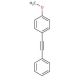 1-Methoxy-4-phenylethynyl-benzene (CAS 7380-78-1) - chemical structure image