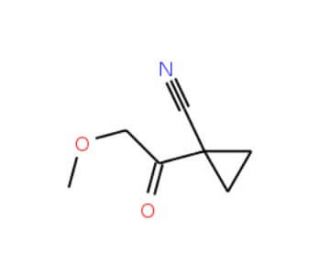 1-(Methoxyacetyl)cyclopropanecarbonitrile - chemical structure image