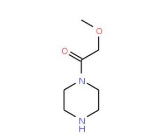 1-(methoxyacetyl)piperazine (CAS 95550-06-4) - chemical structure image