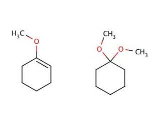 1-Methoxycyclohexene/cyclohexanone Dimethylacetal Mixture - chemical structure image