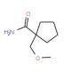 1-(Methoxymethyl)cyclopentanecarboxamide - chemical structure image