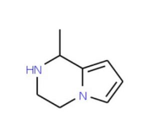 1-Methyl-1,2,3,4-tetrahydro-pyrrolo[1,2-a]pyrazine (CAS 73627-18-6) - chemical structure image