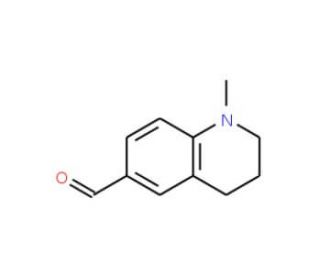 1-methyl-1,2,3,4-tetrahydroquinoline-6-carbaldehyde (CAS 493-50-5) - chemical structure image